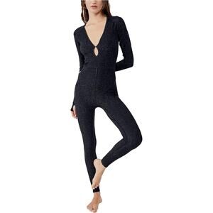 FP Movement Free People Flash Forward One-Piece XS/S Black Long Sleeve